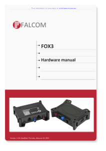 FOX3 Hardware Manual