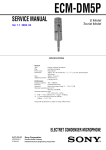 Sony ECM-DM5P Service Manual, Version 1.1