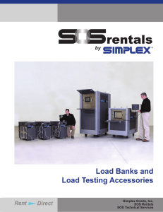 Simplex Onsite Load Bank Catalog