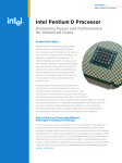 Intel® Pentium® D Processor Product Brief