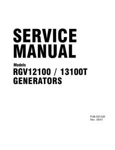 rgv12100 / 13100t generators