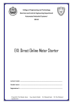 EX1: Direct Online Motor Starter