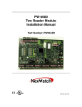 PW-5000 Two Reader Module Installation Manual