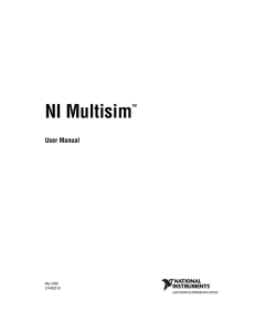 NI Multisim User Manual