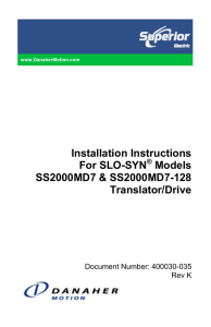 Installation Instructions For SLO