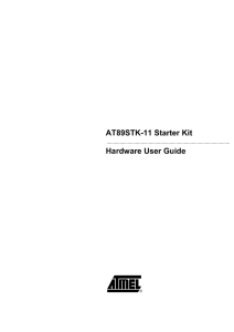 AT89STK-11 Starter Kit Hardware User Guide