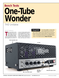 Bench Tests - THD Electronics