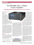 ACOM 600S 160 – 6 Meter Linear Amplifier