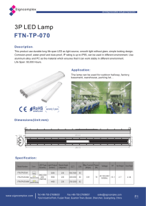 FTN-TP-070 3P LED Lamp