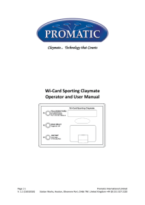 Promatic Wi-Card Sporting Claymate v.1.1