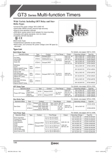 GT3 Series Multi-function Timers