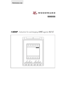 I-ADAP - Instruction for exchanging UWE against XU1-E
