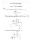 Exercise 7 – Differential amplifier