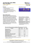 36.0-40.0 GHz GaAs MMIC Power Amplifier