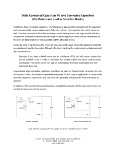 Delta Connected Capacitors Vs Wye Connected Capacitors