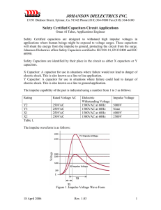 Safety Certified Capacitors Circuit Applications