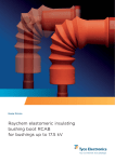 Raychem elastomeric insulating bushing boot RCAB for bushings