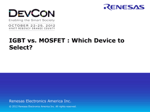 IGBT vs. MOSFET - Renesas e