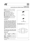 FOUR UA741 QUAD BIPOLAR OPERATIONAL AMPLIFIERS