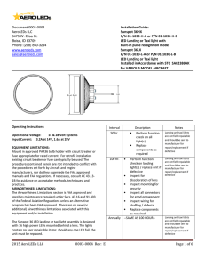 2015 AeroLEDs LLC 0003 0004 Rev: E Page 1 of 6 Document 0003