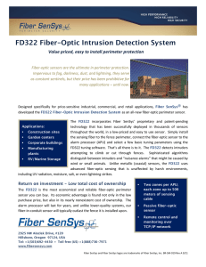 FD322 Fiber-Optic Intrusion Detection System