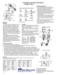 Assembly Instructions - FP Outdoor Lighting Controls
