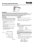 WP1 INSTALLATION INSTRUCTIONS