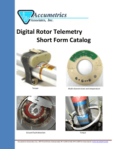 Digital Rotor Telemetry Short Form Catalog