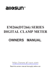 em266(dt266) series digital clamp meter - all-sun