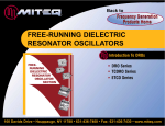 free-running dielectric resonator oscillators