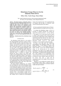 Disturbance Torque Observers for the Induction Motor Drives Mihai