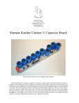 Harman Kardon Citation V Capacitor Board