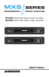 MXS3000 / MXS3500 English Manual