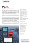 Solar PV200 Datasheet