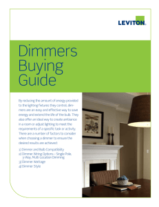 Dimmers Buying Guide - Leviton Home Solutions