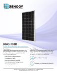 100W Monocrystalline Solar Panel Specs