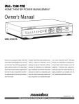 Owner`s Manual