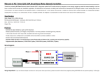 Manual of RC Timer ESC 30A Brushless Motor