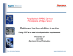 PolySwitch PPTC Device Principals of Operation