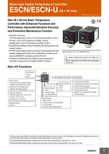 Basic-type Digital Temperature Controller E5CN/E5CN