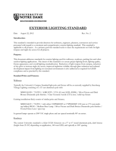 exterior lighting standard