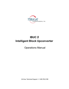 Terrasat IBUC2 Operations manual