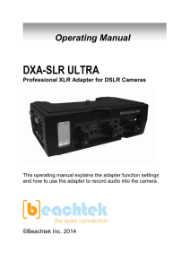 BeachTek DXA-5D Pocket Guide
