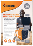 Off-Grid Solar Lighting System
