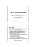 EMP-20 Device Programmer Overview