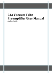 C22 Preamplifier User Manual