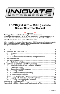 LC-2 Digital Air/Fuel Ratio (Lambda) Sensor