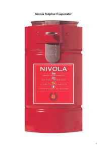Nivola Sulphur Evaporator