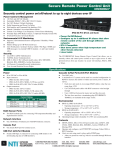 Remote Power Distribution Unit Management Intelligent PDU