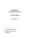 MINI-MAX/PIC Technical Manual